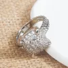 Band Rings Cable Rings Diamond Women And Men Luxury Punk Zircon Party Fashion Ring284P