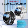 الساعات الذكية ساعة Bluetooth Call ECG PPG Full Touch Screen معلومات الطقس تذكير Multi Voice Sports Mode Bracelet 230909