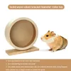 Small Animal Supplies Pets Natural Wood Silent Wheel Running Toy Hamster Roller träningsbur Pet Sports för hamstrar Möss 230909