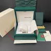 5A boîtes de montre vert foncé boîte-cadeau de mode en bois originale pour 126610 126613 116500 116506 126710 126660 boîte de montres Rolex de luxe 254y