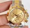 Lyxkvalitet Mens Titta på 40mm 116503 116509 116519 116523 SAPPHIRE 18K Yellow Gold No Chronograph Mechanical Automatic Men's Watches Original Box