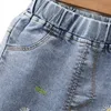 Jeans per ragazze Pantaloni da cartone animato Pantaloni in denim per bambini Abbigliamento casual per bambina 2 6 anni Primavera Estate Bambini alla moda 230909