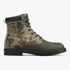 Stivali Martin classici fai-da-te Modello personalizzato Moda unisex cool verde militare Stivali casual rialzati versatili 36-48 13906