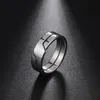 Mode enkel rostfritt stål par ring för män kvinnor casual finger ringar smycken engagemang jubileumsgåva259x