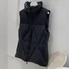 Designer kvinnor västar broderiemblem diamant quiltad tråd skarv gillet utomhus fritid varm puffer väst kvinnor ner kappa jacka topp vinter puffer kappa