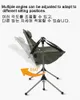 Camp Furniture Outdoor Portable Folding Rocking Chair Lounge Chair Adult Aluminum Alloy Leisure Camping Picnic Chair HKD230909