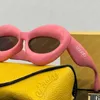 Mode zonnebril voor dames Opgeblazen Cateye-zonnebril Kleurrijke luxe herenzonnebril Volledig frame brillen Zonnebril met doosornament