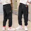 Jeans Boys Denim Baby Stretch Trousers Spring Autumn Bunched Foot Kids Casual Pants 230909