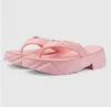 2023 Designer Sandals Women Platform Slide Sandal Padded Nylon Fashion Comfort Rubber Sole Summer Beach Slippers Indoor Slides Lady Slides Size 35-40