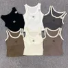 concepteur t-shirt femme LOWE haut court tricots Tankem brodé femmes hauts sexy sans manches sport Tee yoga été t-shirts gilets Fitness Anagram Sports Bra Mini 606ess