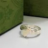 Klassiskt kärleksmönster silver ringdesigner par hjärtformringar hög version inklusive låda