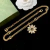 Diamanthalskette Gold Designer Halskette G Schmuck Mode Halskette 18K Anhänger Halsketten Geschenk