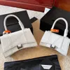 Högkvalitativ handväska Designer Bag Wallet Ladies New Letter Clasp Alligator Pattern Hourglas Women's Bag Läder Portable Shoulder Messenger Bag