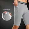 Pantalons de course hommes Leggings de sport Fitness collants de Compression élastiques Stretch entraînement rapide séchage taille Plus E4z1240r