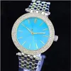 Orologi da donna con fiori di diamanti in oro rosa ultra sottili Orologi da donna di lusso da infermiera di marca Abiti da polso femminili con fibbia pieghevole regali per gir3243