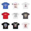 Camisetas Anjos Nascidos do Fogo Impressão Hellstar Designer Mens Camisas Hiphop Mangas Curtas Camisetas Unissex Algodão Tops Homens Vintage Camisetas Solto Gráfico Tee Rock Ov