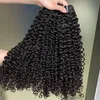 Top Quality 4b Kinky Curly 100% Raw Human Hair Bundles 3 Pieces Moda Peruano Indain Cambojano Brasileiro Remy Extensões de Cabelo Virgem