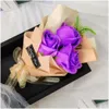 Dekoratif Çiçek Çelenk Simasyon Sabun Buket Kutusu Gül Çiçeği Led Hafif Düğün Dekorasyon Hadi Seviye Sevgililer Günü Hediyesi Fo OTQCT