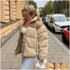 Women'S Jackets Womens Winter Fleece Jacket Women Faux Shearling Outerwear Coats Female Suede Fur Coat Men Warm Thickened Lamb Puffe Dhp3A