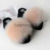 Slippers Sandals Coolsa New Womens Real Fur Sandals Lady Fluffy Slides Casual Furry Flip Flops Woolen Plus Platform Shoes 230417 x0909