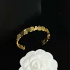 Braccialetti aperti di lusso modello greco antico Bracciale rigido Banshee Medusa Testa Ritratto Placcato oro 18 carati Gioielli firmati da donna240l