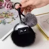 Keychains & Lanyards designer Fluffy Karl Genuine Raccoon Fur Pompom Monster Bag Bugs Charm Keychain Plush Key Ring Leather Tassel Pompom3016557 GO7Y