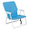 Mobiliário de acampamento Cadeira Oxford com mesa lateral Cadeira de pesca ao ar livre Cadeiras de praia leves portáteis de acampamento Cadeira dobrável ao ar livre Azul 56 * 60 * 63 cm HKD230909