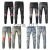 Mens Jeans Designer Calças Carga Preta Jeans para Homem Biker Jeans Mens Rasgado Slim Stretch Skinny Angustiado Motocicleta Denim Fit Hip Hop Straight Leg Jogger Calças P