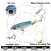 Appâts leurres pêche Whopper Plopper 10.5 cm 17g avec queue rotative flottante appât d'eau douce eau salée pour carpe bar brochet 230909