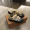 Top Quality Children Sneakers Fashion Plaid Canvas Shoes Girls Boys Flat Casual Shoes Kids Sneakers Come with Box