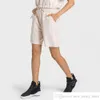 L-339 Pantaloncini da yoga in cotone corto a vita bassa da pendolare Loungeful Pantaloncini sportivi da tennis lavabili in lavatrice Pantaloni sportivi da donna Daily Stride Swe222V