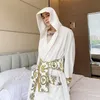 Men's Sleepwear Luxury Winter Black Gold Paisley Velvet Robe Men Long Nightgown Hooded Warm Bath Clothing2411