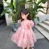 Sukienki dziewczynki Rinilucia 2023 Summer Baby Girl Dress Floral Print Cute Princess Kids Party Girls Ubrania Vestido 230909