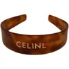 ce luxury brand resin acrylic vintage headbands fashion Japen style letters brown designer headband accessories267S