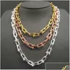 Pendant Necklaces 925 Sterling Sier Necklace For Women Hardwear Series Chain Link Charm Small U Type Luxury Brand Jewelry Q0603 Drop Dhbsf