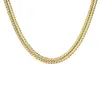 Foxtail Chain Necklace for Men in Stainless Steel with Silver, Gold Ion Plated 8 MM Wide 20 Inches Long with Lobster Claw