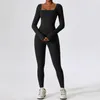 Dames Jumpsuits Rompertjes Jumpsuit Gym training Yogakleding Dans Fitness Lange mouwen Sport Sexy Strak Overall Dames Trainingspak 230909