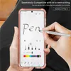 Luxury Shockproof Clear Vogue Phone Case for Samsung Galaxy Z Folding Flip5 5G Durable Finger Holder Transparent Kickstand Fold Shell with Capacitance Pen