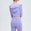 Lu Set Limon Yoga Hizalama LL-42 Suit Kadın Takım Yoga Setleri Uzun Kollu Tops Dokuzuncu Pantolon Çalışan Kıyafet Setleri Yetişkin Bel Fiess Gir