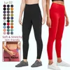 Lycra fabric Solid Color Women yoga pants High Waist Sports Gym Wear Leggings Elastic Fitness Lady Outdoor Sports Trousers With Po299k