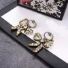 2023 Designer Charm Bow Earrings for Women New Fashion Earring Ladies Retro Copper Old Style Wedding Party Gift G2309919PE-3