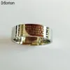 Zilveren engels bijbel ring 8mm 316 Titanium Staal wit goud kleur kruis Brief gebed bijbel trouwring ring mannen vrouwen299N