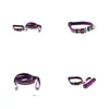 Dog Collars Leashes Fashion Purple Nylon Material Collar Leash Dogs Princess 6043023 Pet Supplies Accessories Drop Deliver Homefavor Otbh1