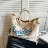 الأكياس المسائية Canvas Europe و America Travel عالية السعة حقائب المرأة الفاخرة العلامة التجارية Tassel Handbag الأزياء المطبوعة DENIM BIG TOTE 230908