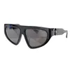 Ultimi occhiali da sole ufficiali neri BPS-143A Occhiali da sole firmati da donna di moda Colore grigio ardesia Lenti Design geometrico Occhiali da sole oversize milionari