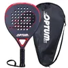 Optum Elite Carbon Fiber Tennis Padel Racket Pop Paddel Raquete Spade Pala med Cover Bag 220210250e