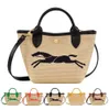 Mini tessuto Cestino in rafia Borsa tote in paglia per donna Borsa lunga pochette da uomo Borsa in tela Designer Borsa a tracolla Borsa da spiaggia Borsa a tracolla di lusso da viaggio estivo