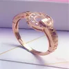 Fashion Classic Diamond Ring Pierścień Weddne Pierścionki zaręczynowe dla kobiet 18K Gold Pating 925 Srebrne dla mężczyzn Womengirl Valentine M2344