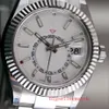 Top hoge kwaliteit Sky-Dweller Workin witte wijzerplaat 42 mm 326934 roestvrij staal Azië 2813 uurwerk automatisch herenhorloge Watches345i