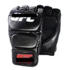 Suotf Black Fighting MMA Boxing Sports Leather Gloves Tiger Muay Thai Fight Box MMA Gloves Boxing Sanda Boxing Glove Pads MMA T1912587